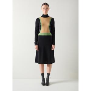 L.K. Bennett Natalia Colourblock Merino Dress